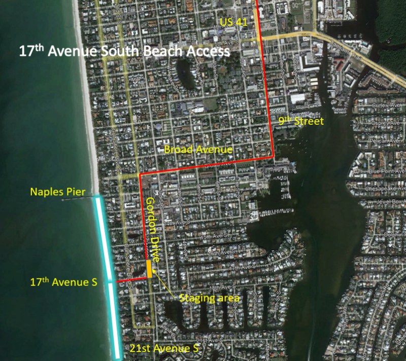 Emergency Beach Berm Project Update - Naples Pier To 21st Ave S Sand ...